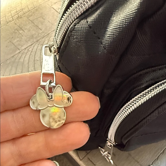 Disney Minnie Mouse Kids Backpack - Black with Red Polka Dot Bow - Picture 5 of 9